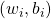 Rendered by QuickLaTeX.com (w_i, b_i)