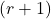 (r+1)