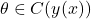 \theta\in C(y(x))