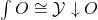 \int O\cong \mathcal{Y}\downarrow O