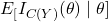 E_\Chi[I_{C(Y)}(\theta)\mid\theta]