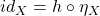 id_X=h\circ \eta_X