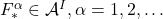 F^\alpha_\ast \in \mathcal{A}^I, \alpha=1,2,\ldots